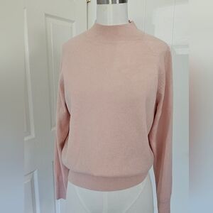 Everlane Pink Cowl Neck Sweater